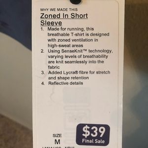 Lululemon Zoned In Short Sleeve - Men’s